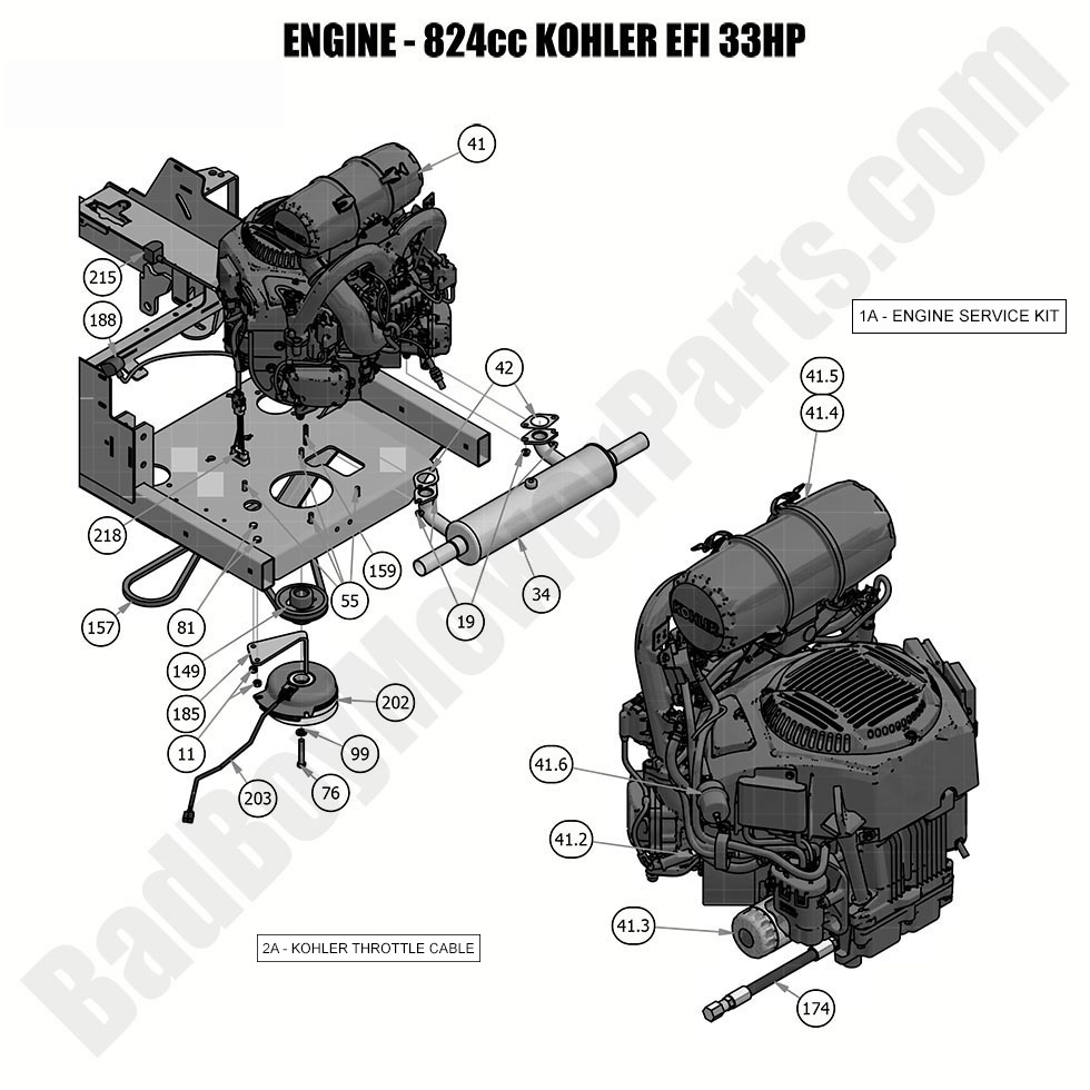 2019 Rogue - Engine - Kohler ECV880 EFI
